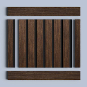 Hiwood Стеновые панели Hiwood цветные LV123N BR396K черный коричневый